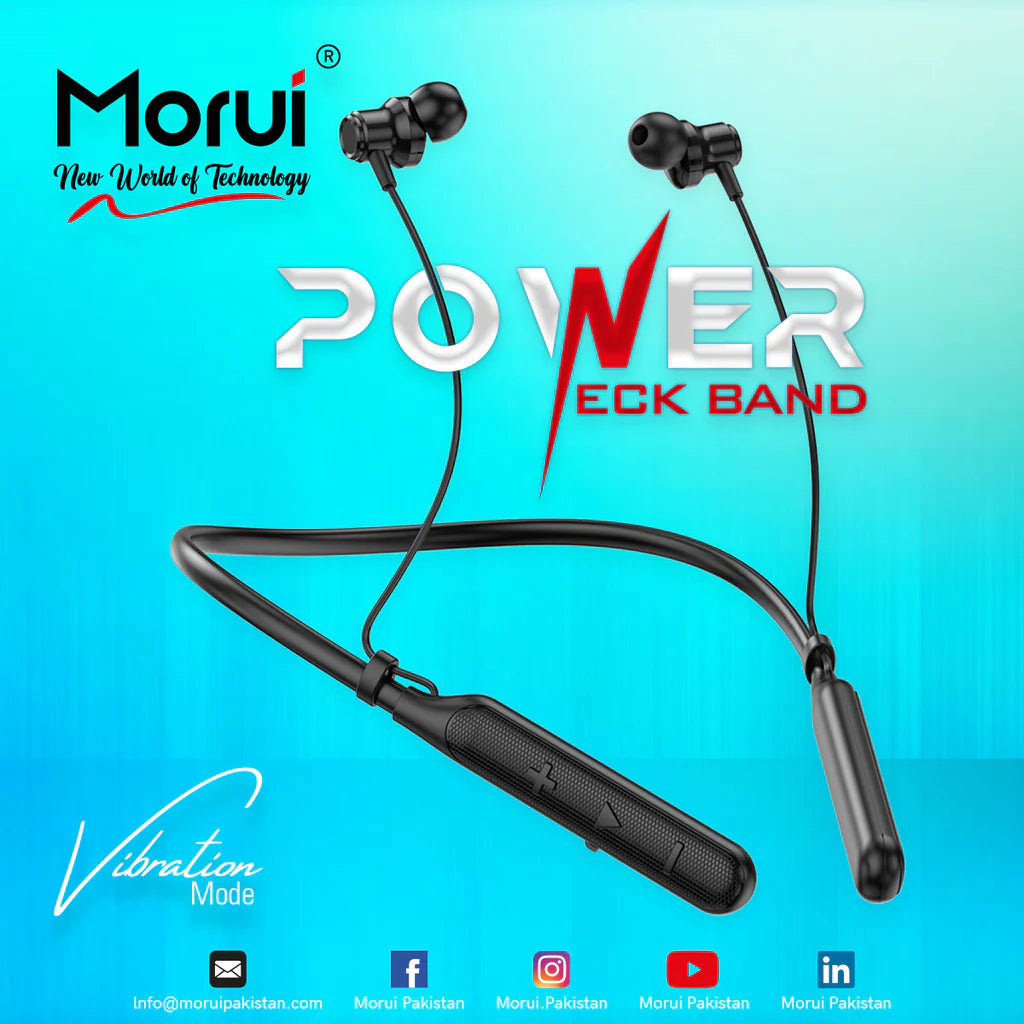 Morui ME06 Neckband Wireless Stereo Bluetooth 5.3 Headphones