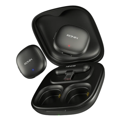 Ronin R-8005 Clarity Dual Wireless Vlogging Microphone – Dual Mic Setup, AI Noise Cancellation, 8-Hour Battery & Plug-and-Play for iPhone & Type-C –