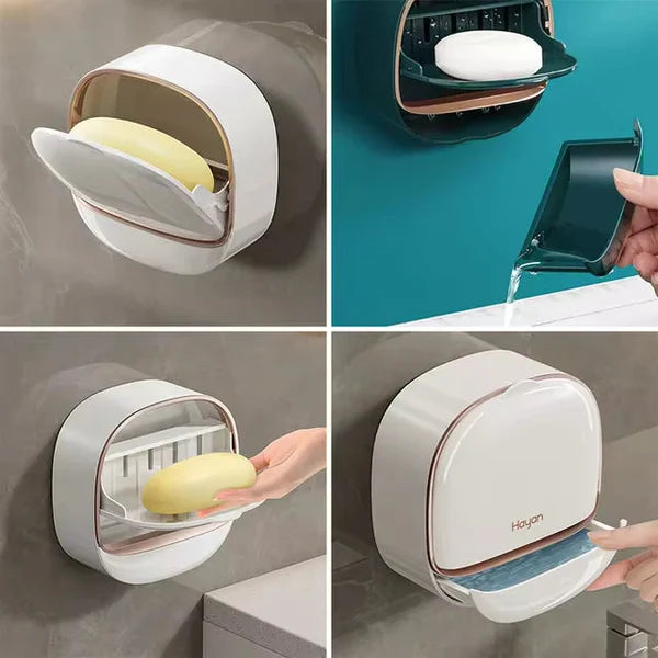 Quick-Drain Wall-Mounted Soap Organizer