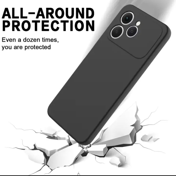 Tekzox Realme Note 70 Rock Slim Soft Silicone Matte Case – Black