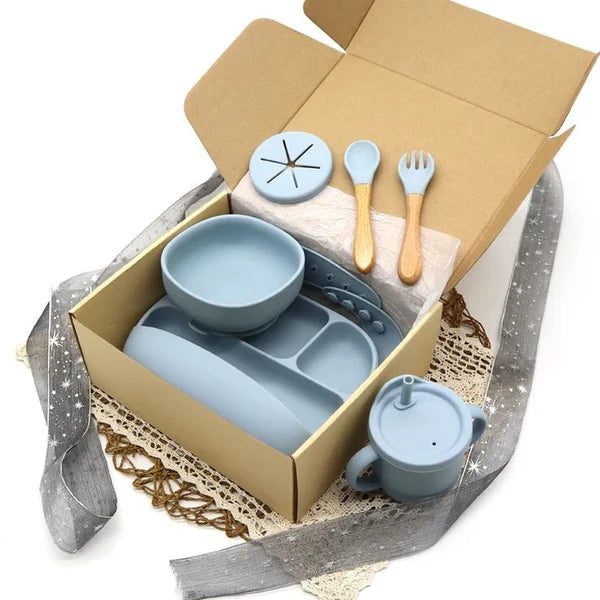 6-Piece Silicone Baby Feeding Set