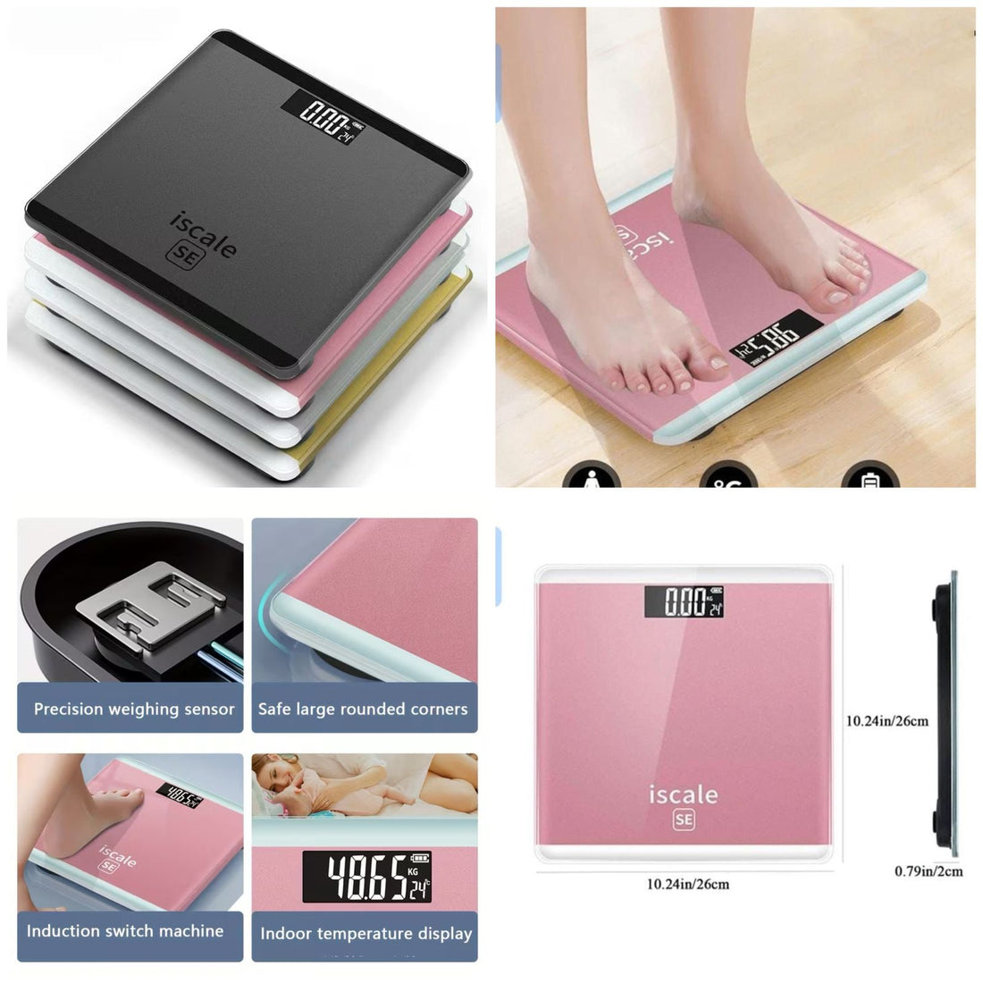Tekzox Smart Electronic Weighing Machine  Accurate & Sleek Design