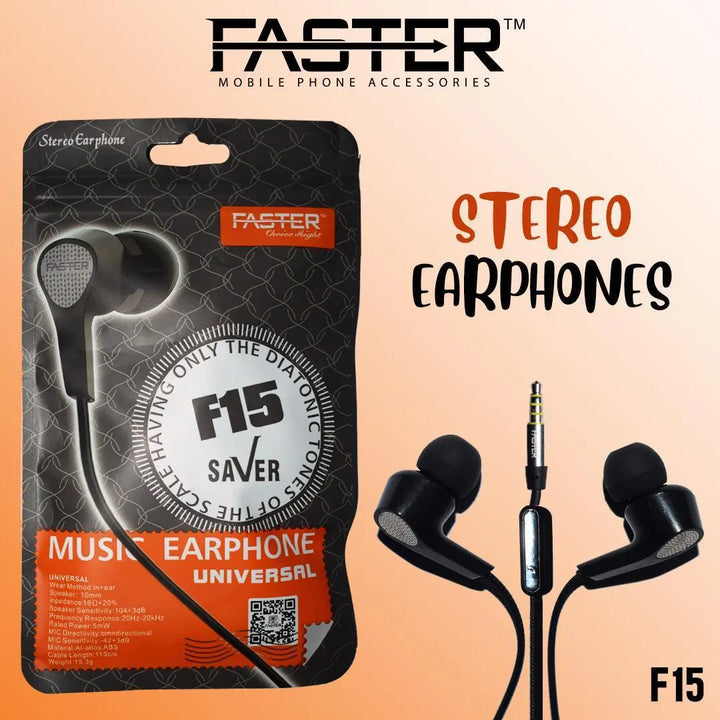 FASTER F-15 ORIGINAL 2IN1 WITH MIC HEADSET HANDSFREE