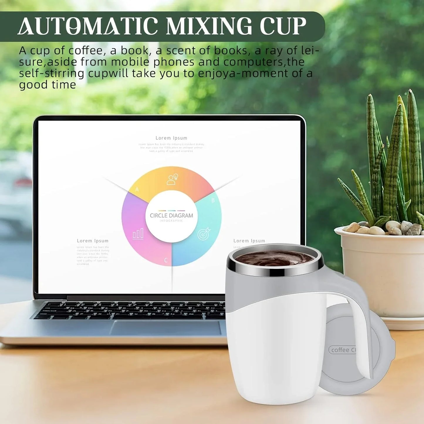 Self Stirring Coffee Mug