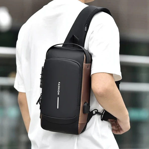 Multifunction Crossbody Anti-Theft USB Charging Shoulder Bag