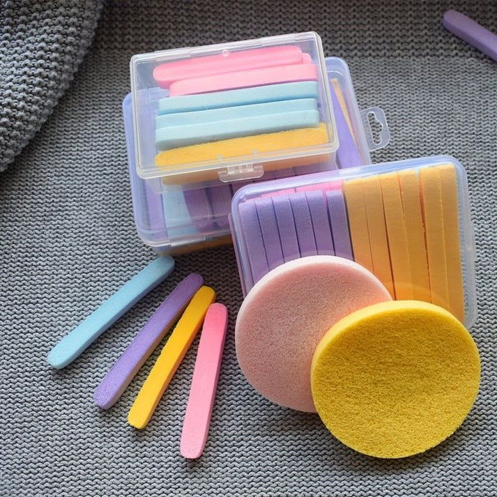 Facial Cleansing Sponges Soft Compressed, Deep Clean & Reusable