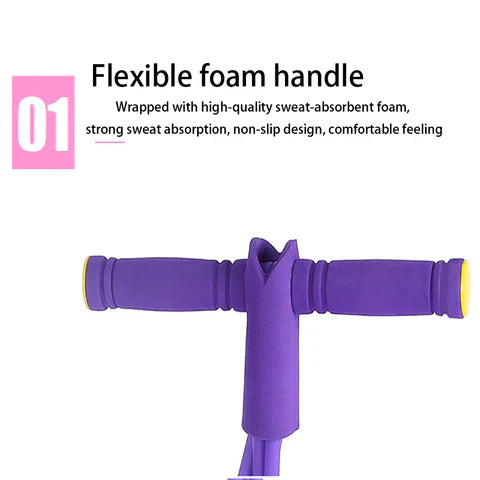 4-Tube Pedal Puller Tummy Trimmer  Home Fitness Resistance Exerciser for Abs, Waist & Legs