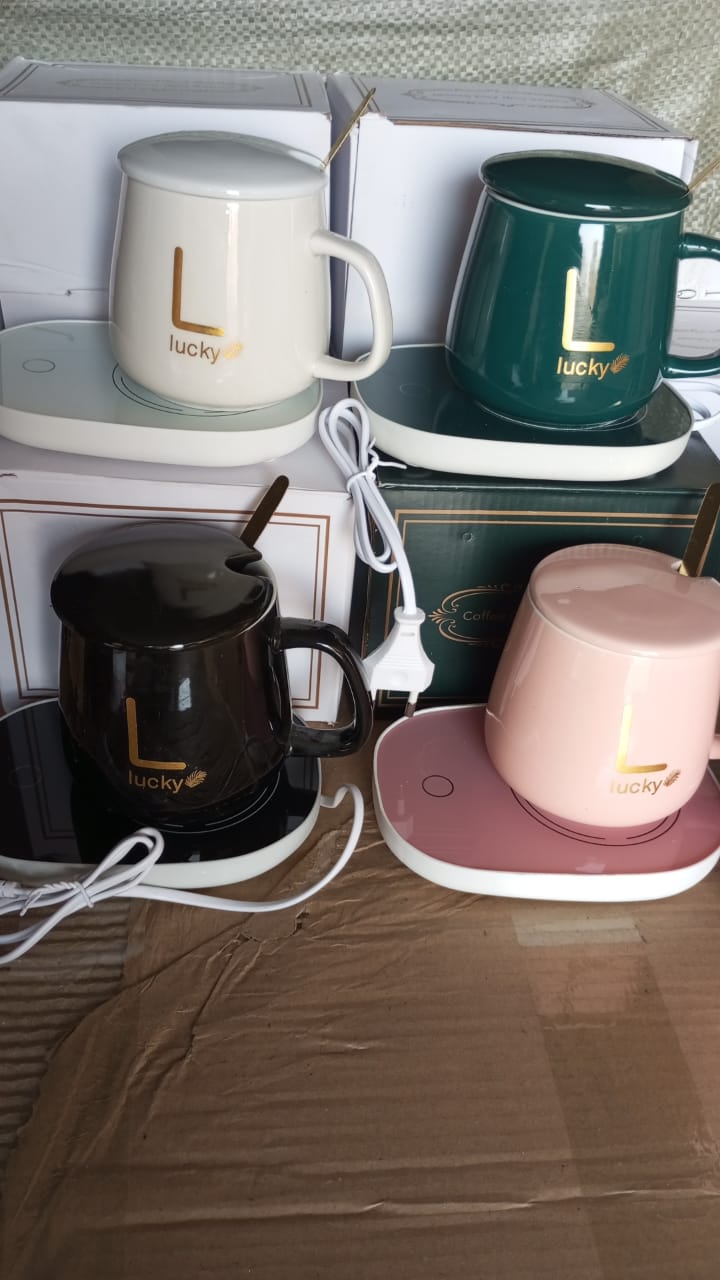 Electric Coffee Mug Warmer Set