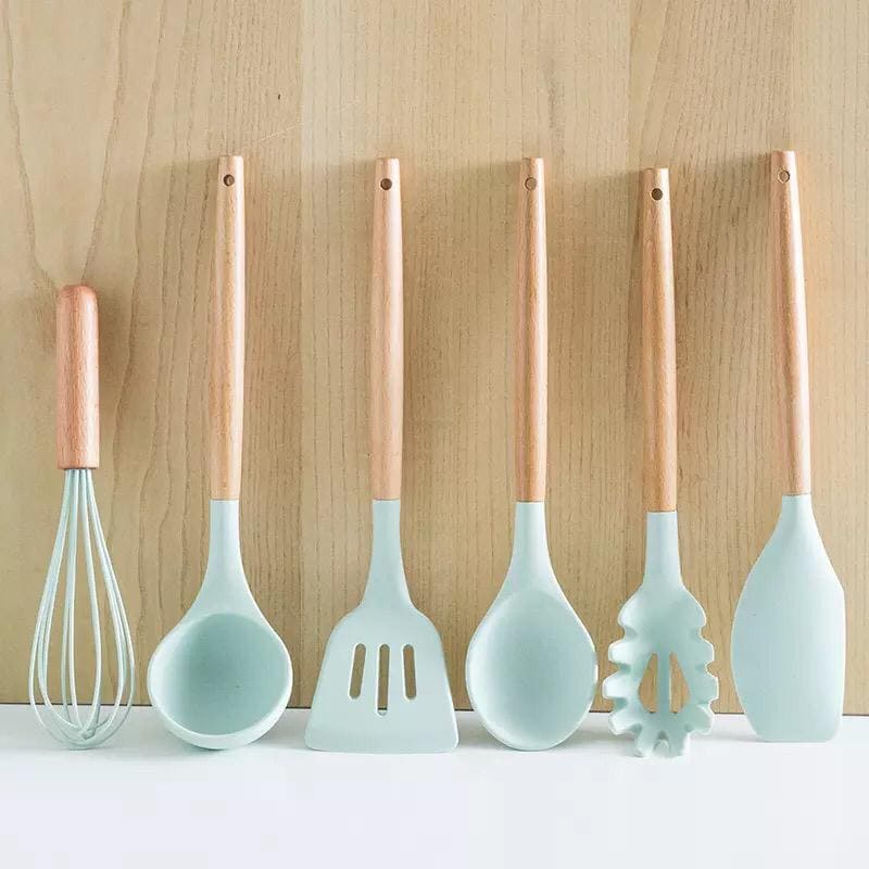 12 Pcs Silicone Cooking Kitchen Utensil Set for Nonstick Cookware