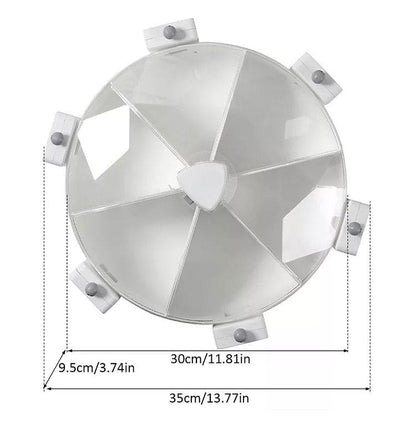 Wall Mounted 6 Grids Grain Storage Wheel, Rotatable Cereal Container, 6 in 1 Rotatable Wall Mounted Rice And Pulses Container