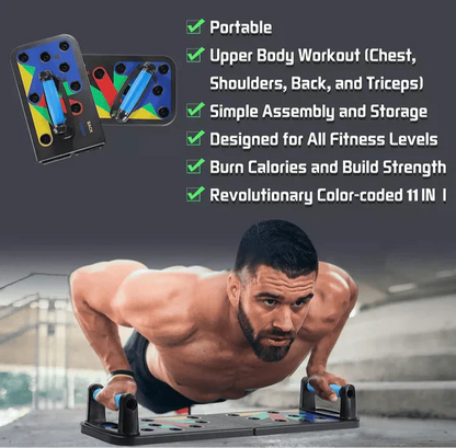 Multifunction Body Building Push Up Rack for Men and Women, Workout Board