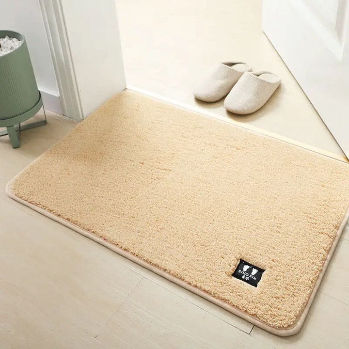 Fluffy Non-Slip Bath Mat, Soft Absorbent Microfiber Rug, Washable Anti-Skid Bathroom Mat