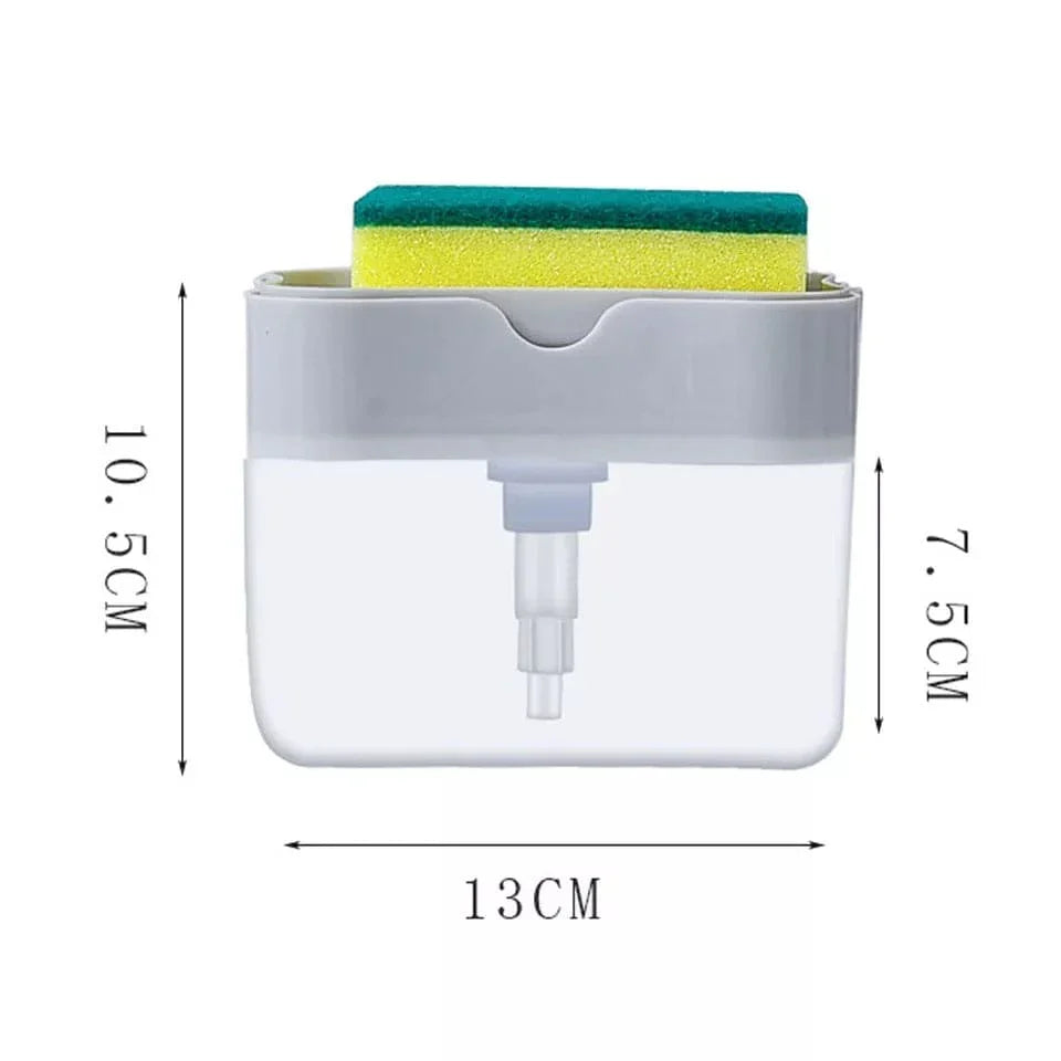 2 in 1 soap dispenser with sponge