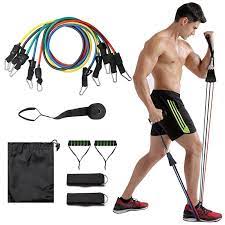 11 Pcs Resistance band Set for Excerise Imported