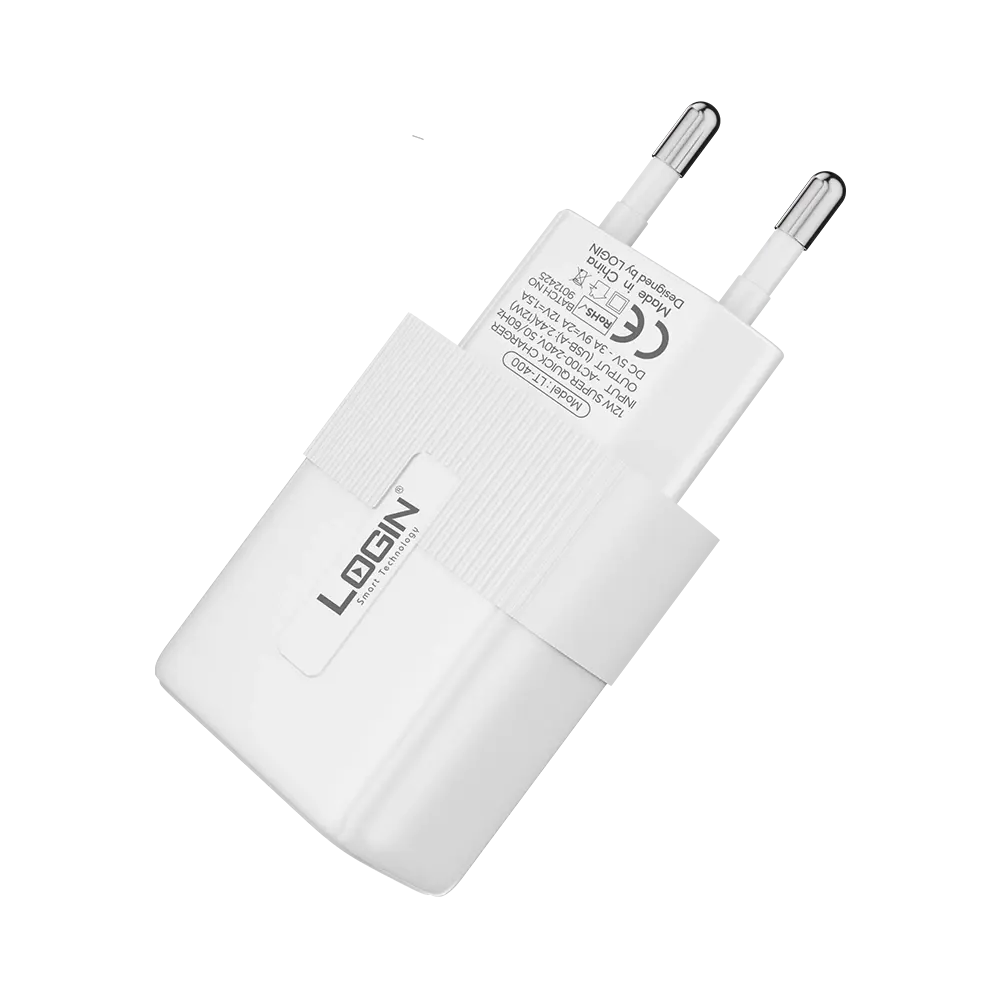 Login L-400 Fast Charger with Type-C &amp; Micro USB Cable