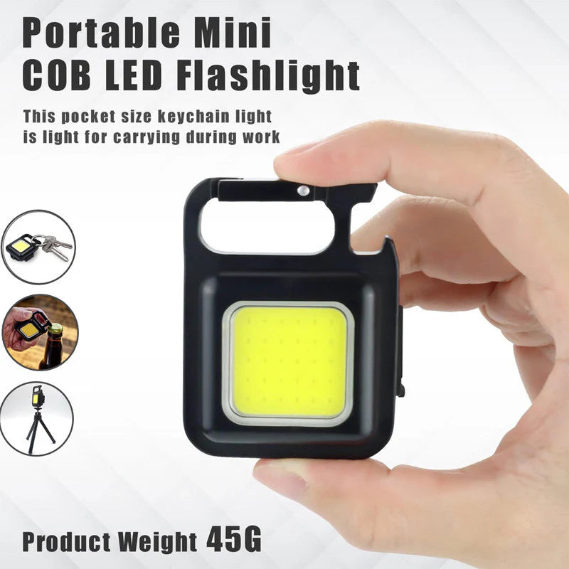 Tekzox COB Rechargeable Key Chain Light – Bright, Compact &amp; Ready Anywhere