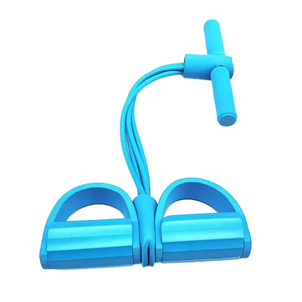 4-Tube Pedal Puller Tummy Trimmer  Home Fitness Resistance Exerciser for Abs, Waist & Legs