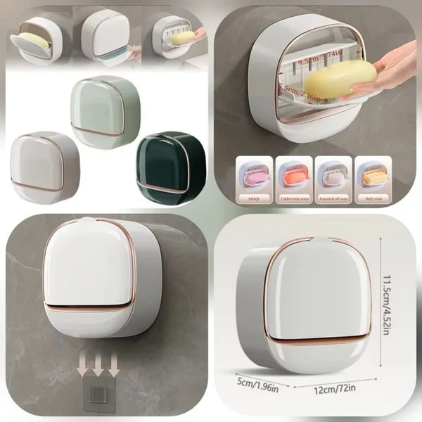 Quick-Drain Wall-Mounted Soap Organizer
