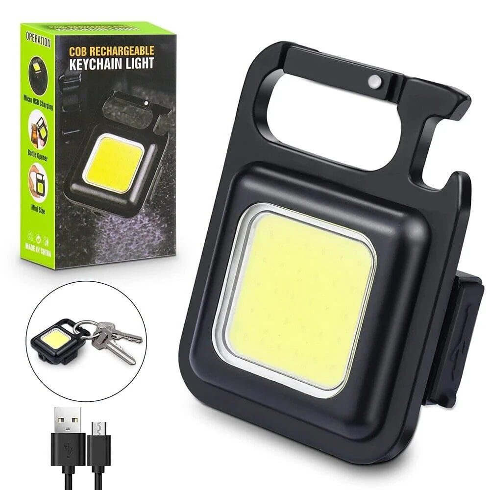 Tekzox COB Rechargeable Key Chain Light – Bright, Compact &amp; Ready Anywhere