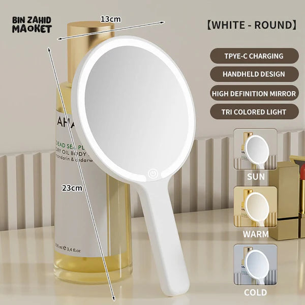 SMART LED TABLE MIRROR – RECHARGEABLE TOUCH SCREEN MAKEUP LIGHT